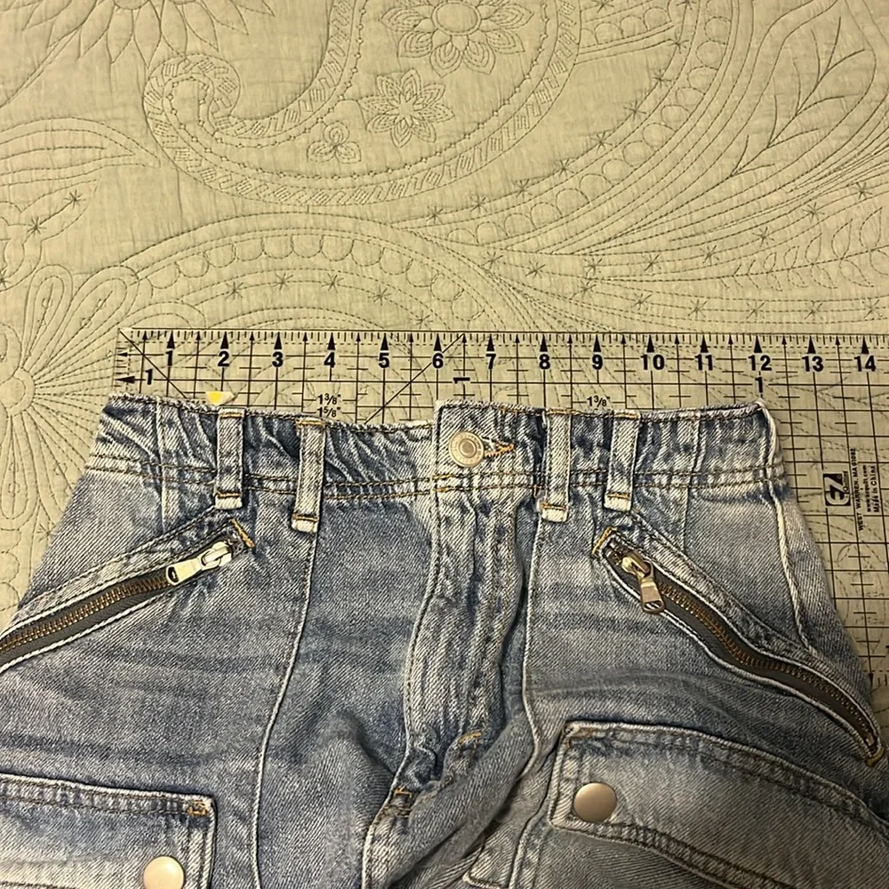 Free People We The Free 24 Denim Pocket / Zipper Skirt - Size 24 US - Picture 14 of 16